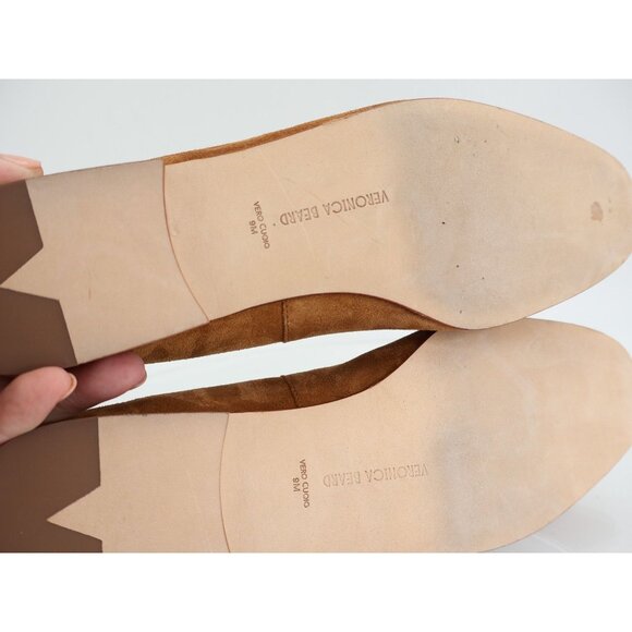 Veronica Beard Arlie Loafer Womens Size 9 M Brown Suede Pointed Toe Slip On Shoe - Picture 10 of 13